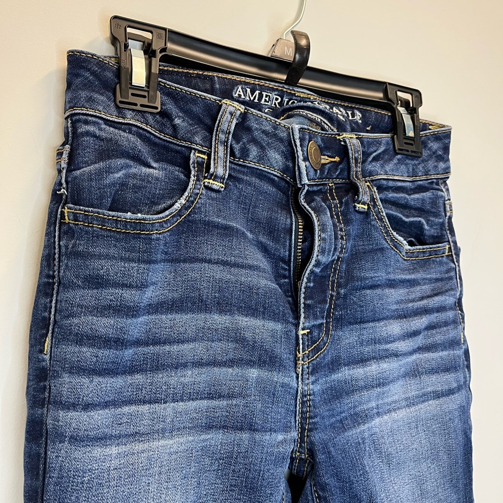 American Eagle Super Super Stretch Dark Wash Skinny Jeana
